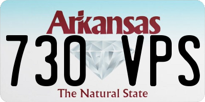 AR license plate 730VPS