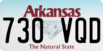 AR license plate 730VQD