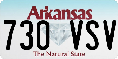 AR license plate 730VSV