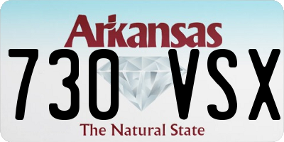 AR license plate 730VSX