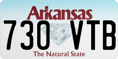 AR license plate 730VTB