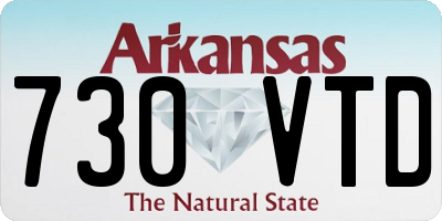 AR license plate 730VTD
