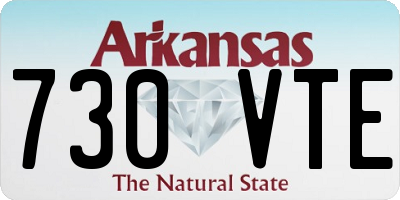 AR license plate 730VTE