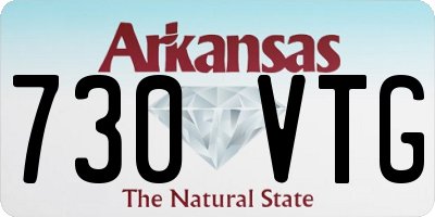 AR license plate 730VTG