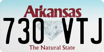AR license plate 730VTJ