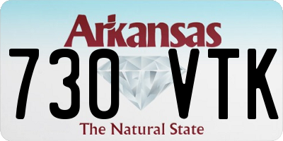 AR license plate 730VTK