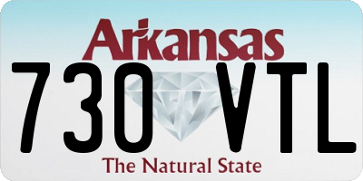 AR license plate 730VTL