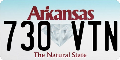 AR license plate 730VTN