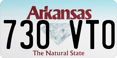 AR license plate 730VTO