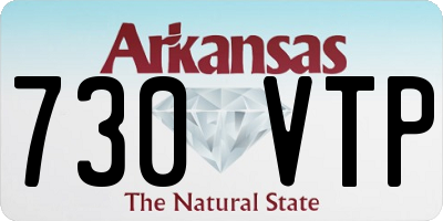 AR license plate 730VTP