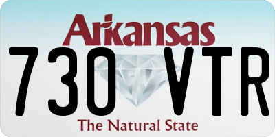 AR license plate 730VTR