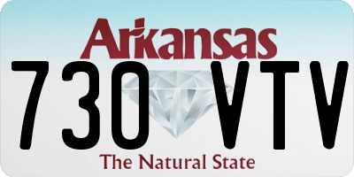 AR license plate 730VTV