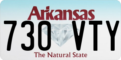 AR license plate 730VTY
