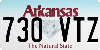 AR license plate 730VTZ