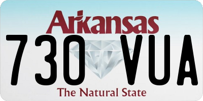 AR license plate 730VUA