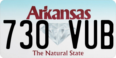 AR license plate 730VUB