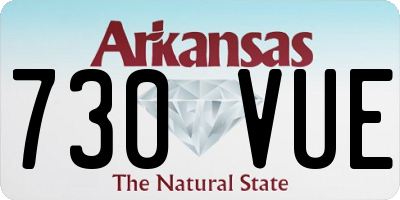 AR license plate 730VUE