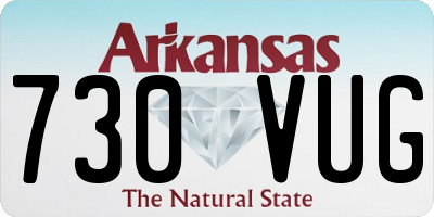 AR license plate 730VUG