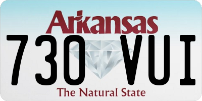 AR license plate 730VUI