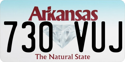 AR license plate 730VUJ