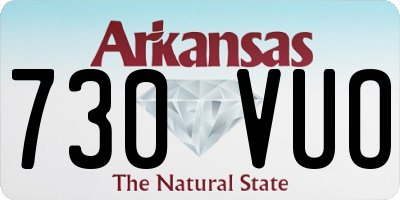 AR license plate 730VUO