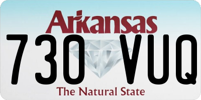 AR license plate 730VUQ