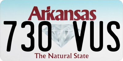 AR license plate 730VUS