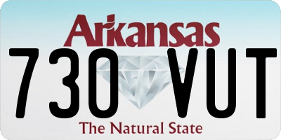 AR license plate 730VUT