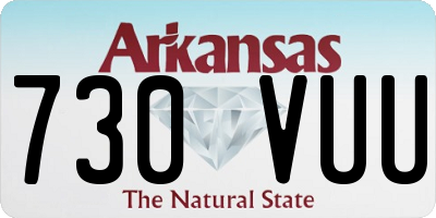 AR license plate 730VUU