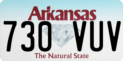 AR license plate 730VUV