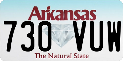 AR license plate 730VUW
