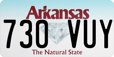 AR license plate 730VUY