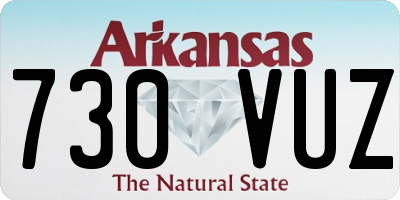AR license plate 730VUZ