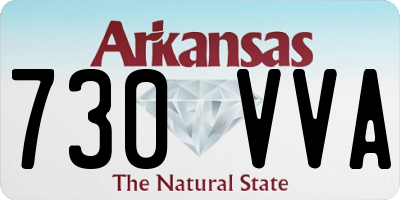 AR license plate 730VVA