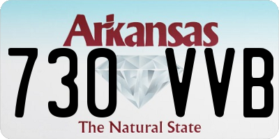 AR license plate 730VVB