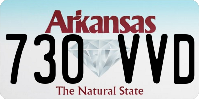 AR license plate 730VVD