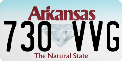 AR license plate 730VVG