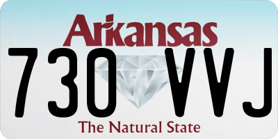 AR license plate 730VVJ