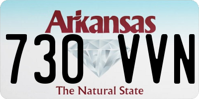 AR license plate 730VVN