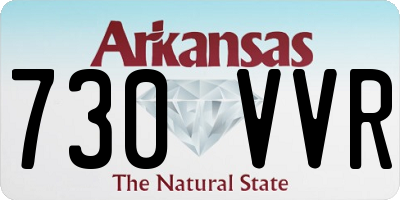 AR license plate 730VVR