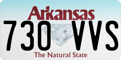 AR license plate 730VVS