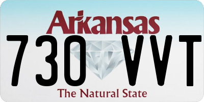 AR license plate 730VVT