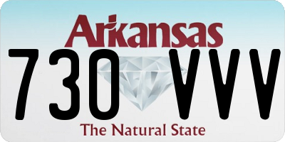 AR license plate 730VVV