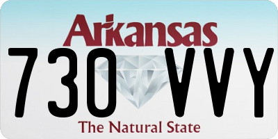 AR license plate 730VVY