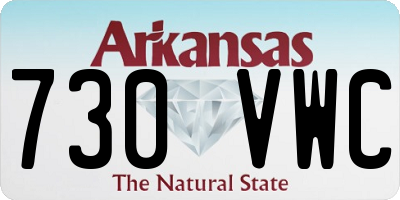 AR license plate 730VWC