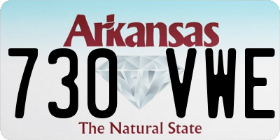 AR license plate 730VWE