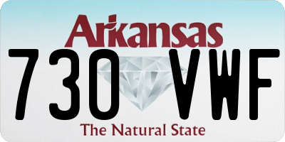 AR license plate 730VWF