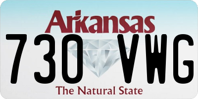 AR license plate 730VWG