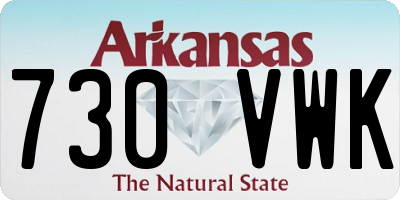 AR license plate 730VWK