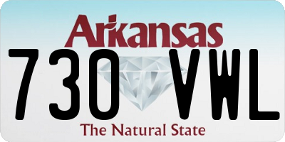 AR license plate 730VWL